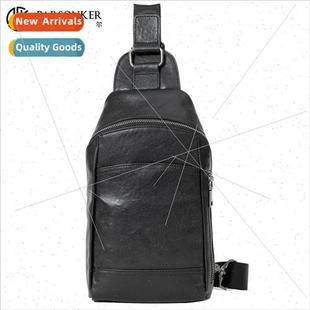 Bag Large Leather Crossbody Men Business Fashion Chest mple