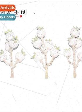 DIY Christmas e decoration 9 head knted wool gold dust sequi