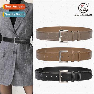 Women belt pin buckle fashion versatile dress wide belt nch