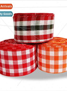 6.5CM Christmas ribbon polyester ribbon gift box DIY dress u