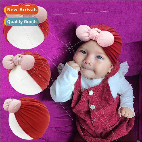 Class A cotton new baby cap newborn baby color blocking fat