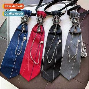 female bow retro college studen Brish shirt Japan Korean tie