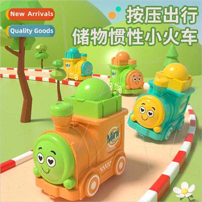 New inertia press small train toys boys cartoon toys childre