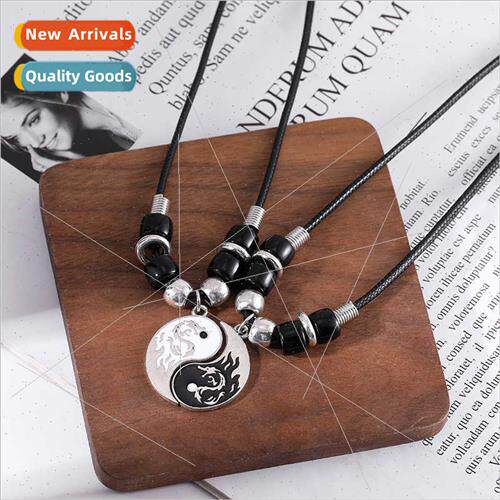 Dragon Taiji Bagua  Friends Couple Necklace Personalized Tot