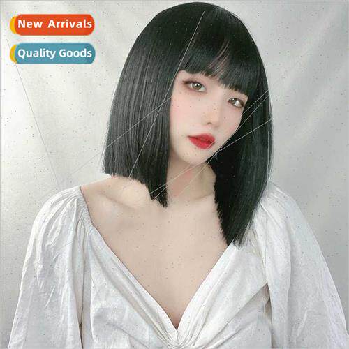 Spring Summer wig female o head short wig full head set jk s