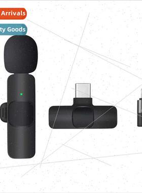 Wireless Microphone Lavalier Mini Noise Canceling One to Two