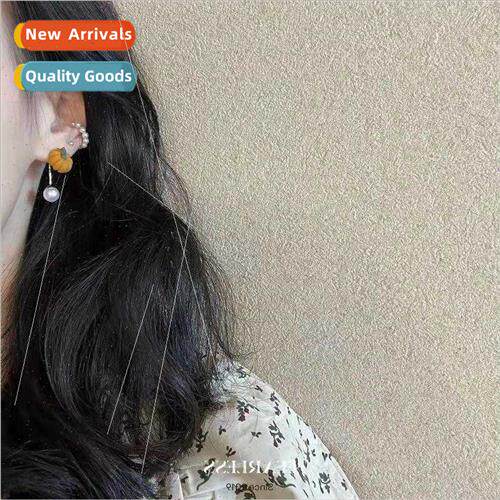 Korea cute a two wear earrings small pumpkin pearl earrings