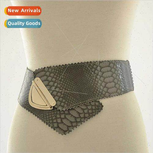 Europe new women snakeskin pattern elastic elastic leisure d