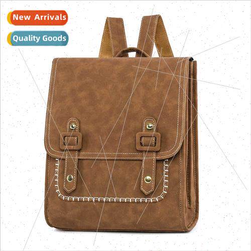 Ladies Shoulder Bag new Soft Leather Texture Flap Retro Trav