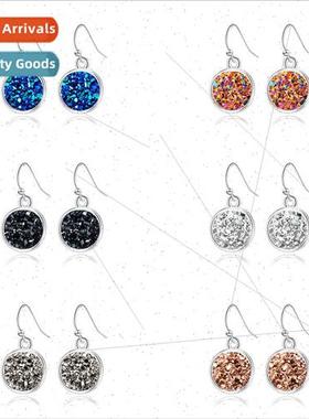 2020 Fashion Crystal Cluster Love Earrings Exquise lver Roun