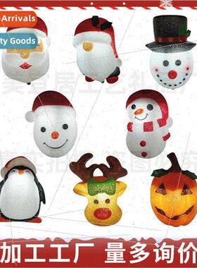 Christmas EVA snowman lampshade wall lamp luminous penguin g
