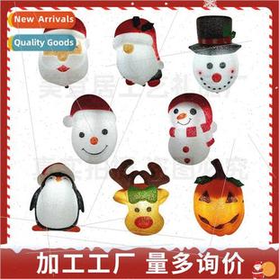 Christmas EVA snowman lampshade wall lamp luminous penguin g