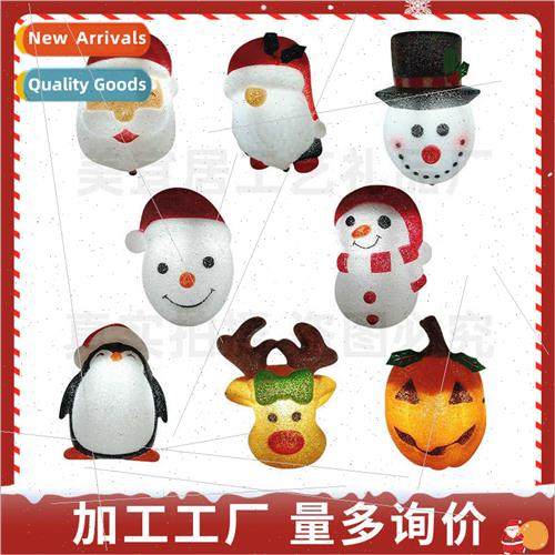 Christmas EVA snowman lampshade wall lamp luminous penguin g