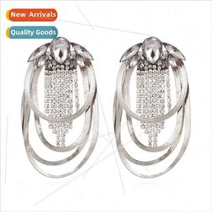 scalepcs diamond earrings New big fish retro brt exaggerated