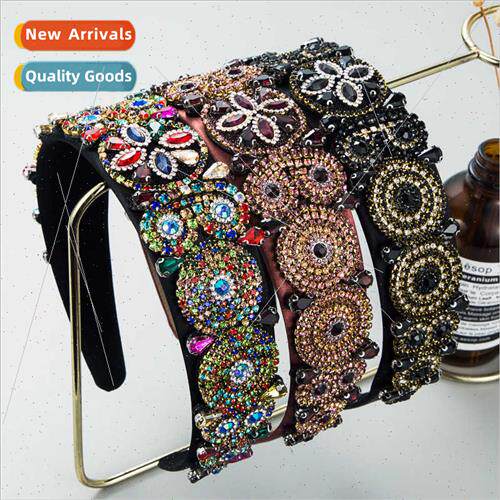 Hair bands fashion baroque shiny new rhinestone headband fem