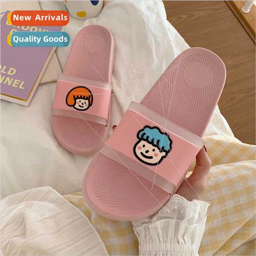 Korean  summer fashion cartoon couple sandals slippers indoo