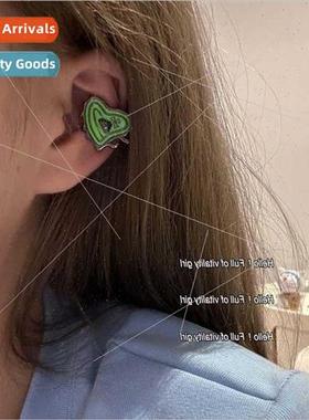 Meet Bee Sunset che Love Heart y2k Earrings Sense Earrings C