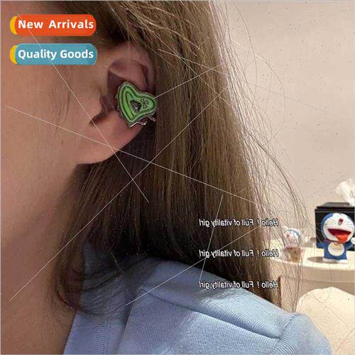 Meet Bee Sunset che Love Heart y2k Earrings Sense Earrings C