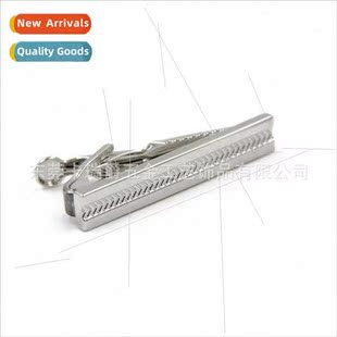 glossy fashion men tie metal New clip simple