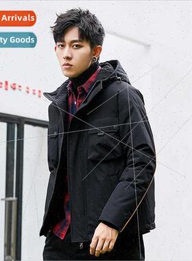 Winter new Korean  work men women couple down jacket short t