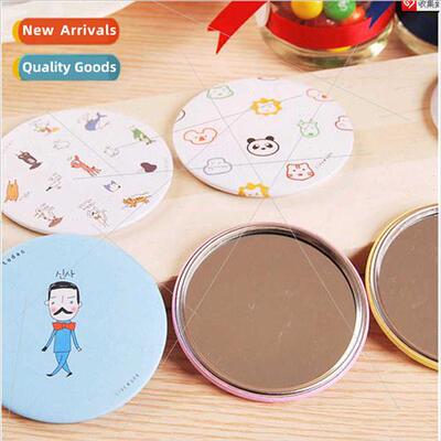 Korean  small gifts cartoon portable mini round mirror/makeu