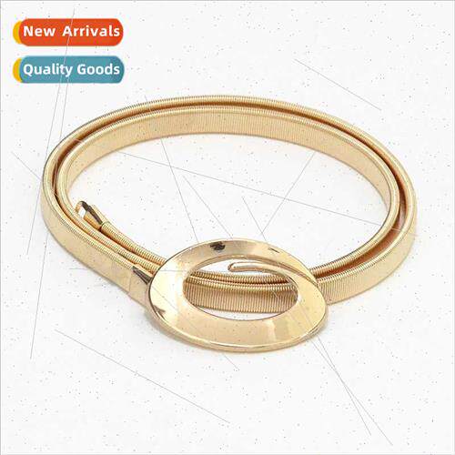 New metal spring women waist chain Fresh versatile letter G