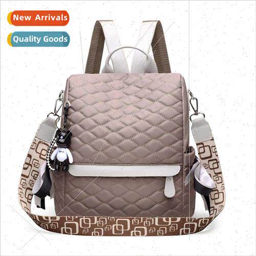Shoulder bag female new fashion diamond lattice embroidery l
