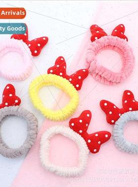 New cute bow wash face hair band Korean fashion female makeu
