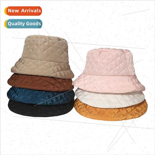 new down jacket cotton plaid basin cap Brish simple checkerb