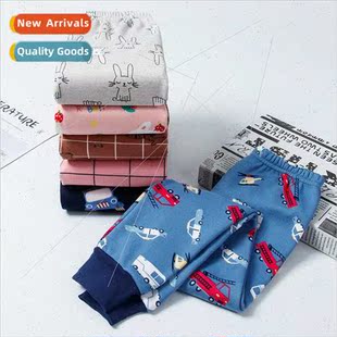 padded thickened boys Children fall pants girls wint thermal