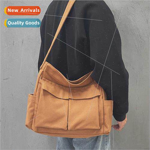 new workwear crossbody shoulder bag men women ins canvas bag