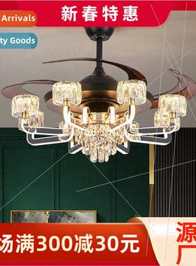 ving room fan light modern simple atmosphere ceiling fan lig