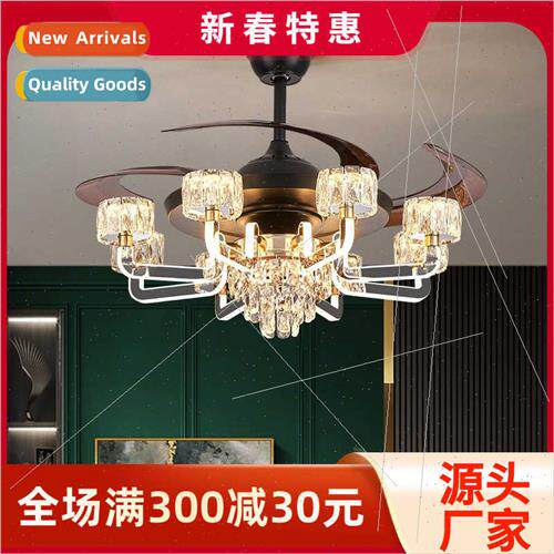 ving room fan light modern simple atmosphere ceiling fan lig