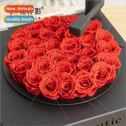 Handmade DIY boxed red roses Valentine Day Goddess Day etern