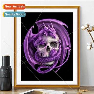 dragon skull full Cross simple new embroidery handmade stch