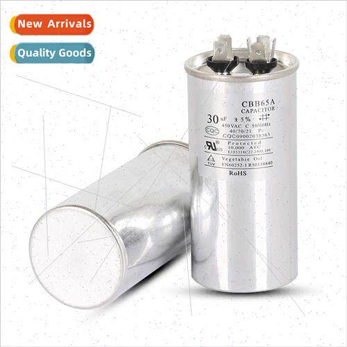 An installed air condioning compressor start capacor explosi