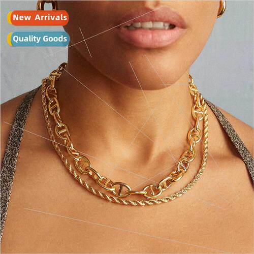 Baub classic twisted necklace copper plated 14k gold necklac