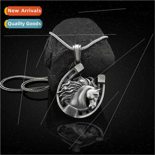 Europe men hip hop animal pendant ins simple retro necklace