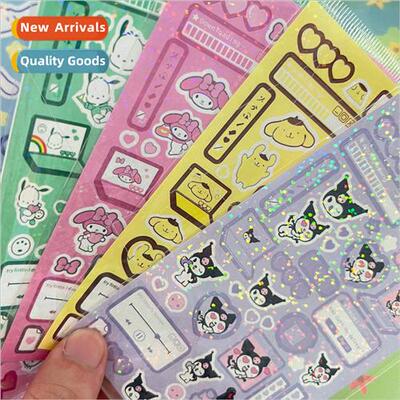 Sanrio Kurome Goo Card Stickers Laser Set Kurome Melody Goo