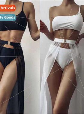 2022 fashion new Europe tie sexy backless i three pieces bik