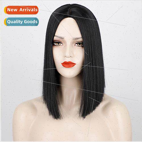 Europe mechanism chemical fiber medium-length wig head cover