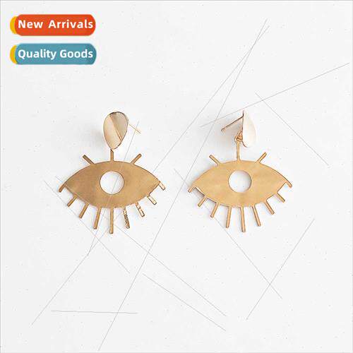 Europe fashion popular earrings earrings2023 geometric eye e