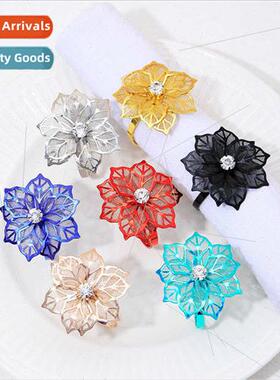 New flowers napkin buckle  Western- restaurant high-grade na