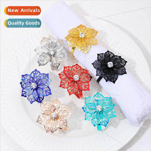 New flowers napkin buckle  Western- restaurant high-grade na