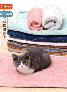 Pet Blanket Sleep Warm Dog Kennel Pad Dog Coral Fleece Comte