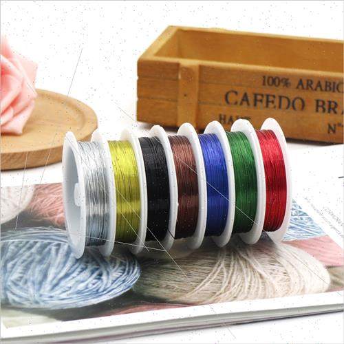 0.4mm colorful fine wire DIY handmade floral raw materials t