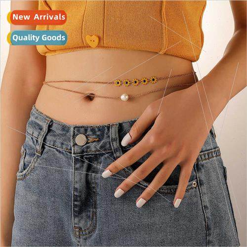 Europe fashion simple double layer daisy flowers freshwater