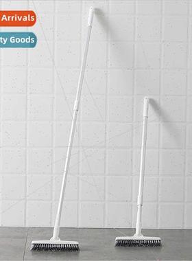 Long handle stiff bristle floor brush retractable wall corne
