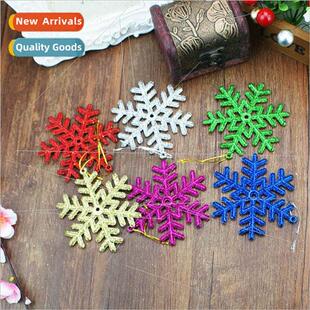 Christmas decoration 11cm gold powder snowflake flakes Chris