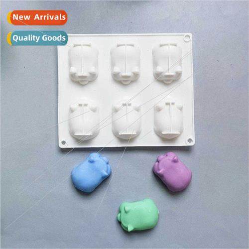 6 connected piglets 214 soap mold chocolate biscu mold cake